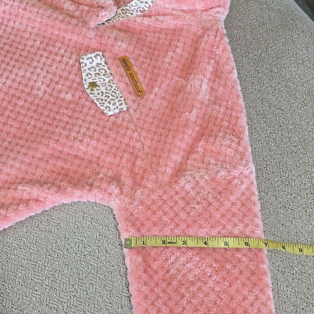 Simply Southern Peachy Pink Textured Soft Pullover Jacket - Size XL - Picture 13 of 16